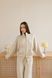 Suit with Embroidered Logo beige, XS